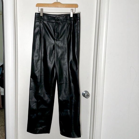 Zara Faux Leather Trouser - Picture 1 of 9